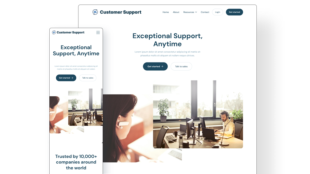 Sites for Customer Support