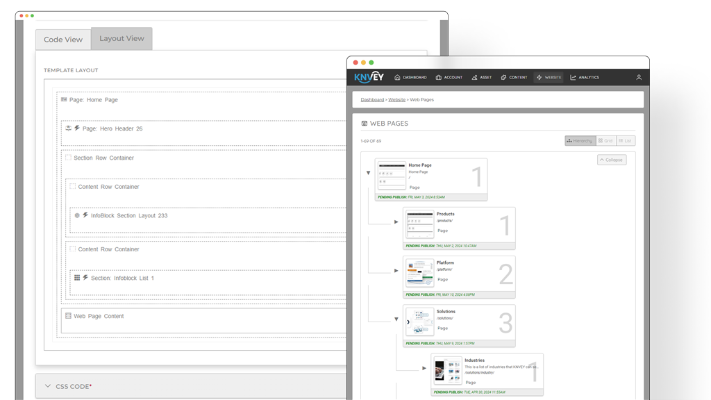 Template and Page Management